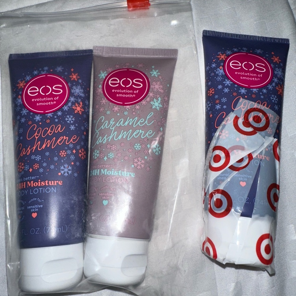 eos Cocoa & Caramel Cashmere Body Lotion Trio